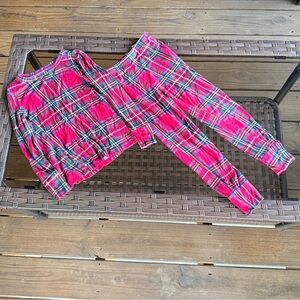 Posh Peanut Plaid Pajama Set Size 5/6T